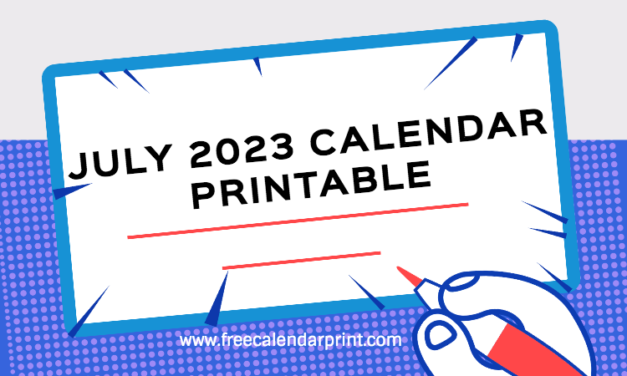 July 2023 Calendar Printable PDF Blank Templates – Print Now