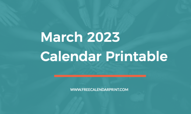 March 2023 Calendar Printable PDF Blank Templates – Print Now