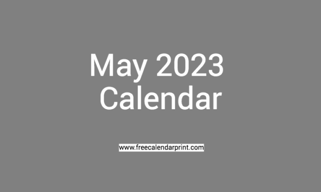 May 2023 Calendar Printable PDF Blank Templates – Print Now