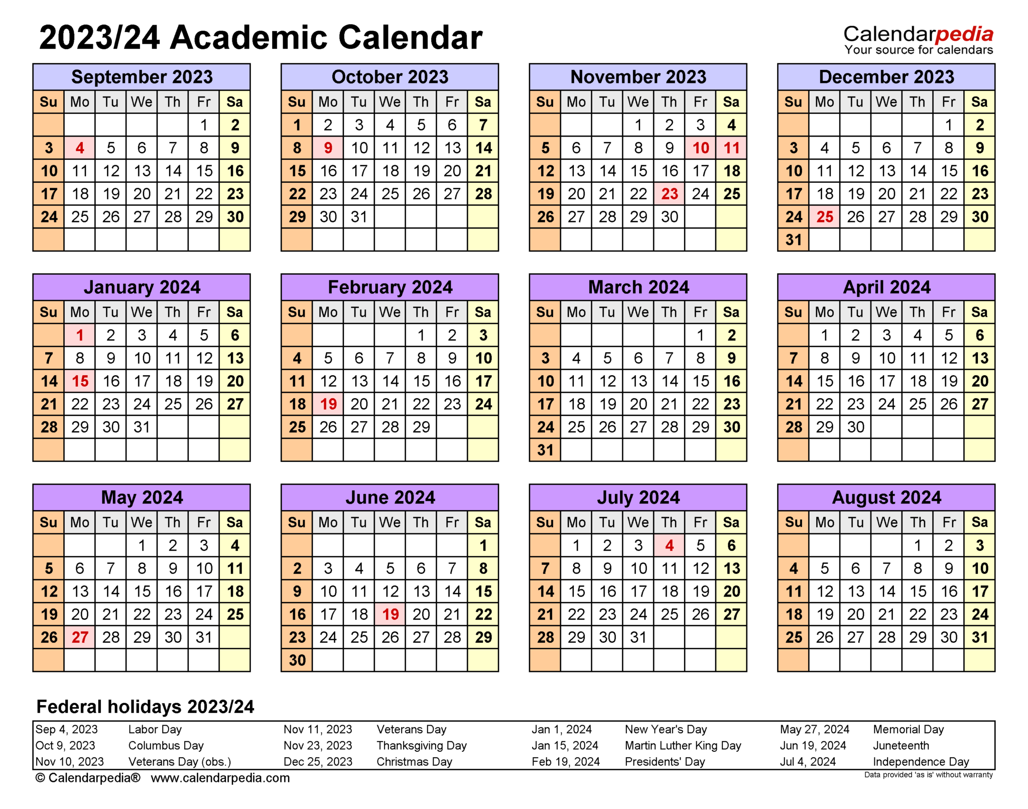 Hws Academic Calendar 2023 2024 Martin Printable Calendars
