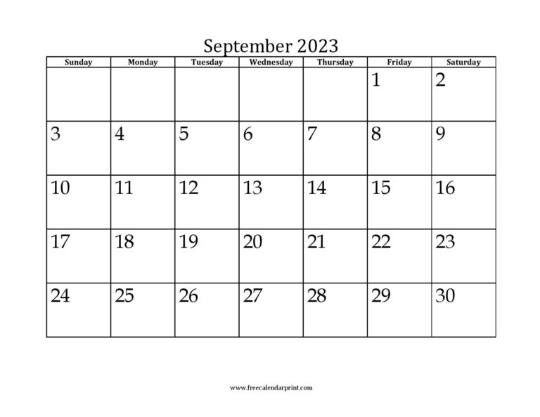 2023 Mini Month Calendar Printable Templates - Free 2023 Calendar Printable