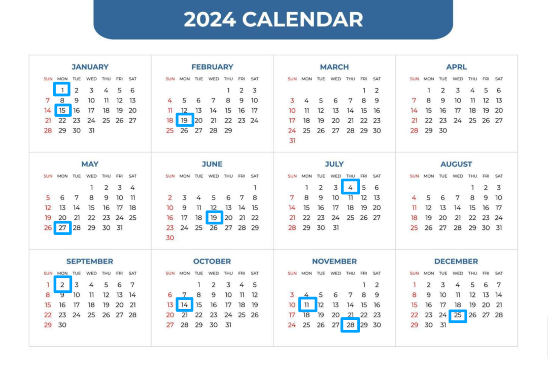 Us Post Office Holidays 2024 Calendar Dates 2024 Agata Ariella