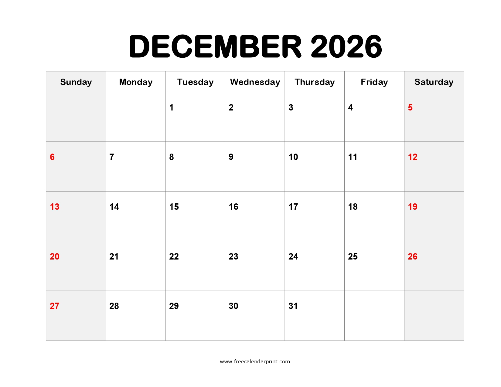 printable-calendar-dec-2026 printable December 2024 calendar